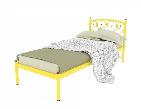 Кровать "Ева" 800 мм (ламели) - Цвет: Желтый