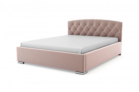 Кровать "Премьер" 1600 с ламелями - Кровать "Премьер" 1600 с ламелями, Цвет: Розовый 104