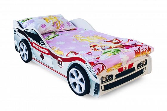 Детская кровать-машина "Медпомощь" - Детская кровать-машина "Медпомощь", Цвет: Фотопечать Медпомощь