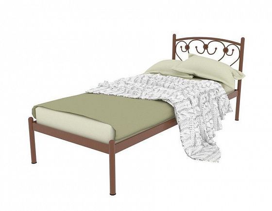 Кровать "Ева" 900 мм (ламели) - Цвет: Коричневый