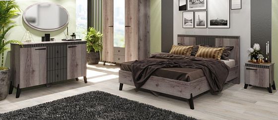 Кровать "Ольга-3" 1600*2000 мм (деревянное основание) - в интерьере