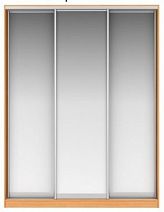 Шкаф-купе "Наоми" (фасад тип "М") 3-дверный: Зеркало/Зеркало/Зеркало