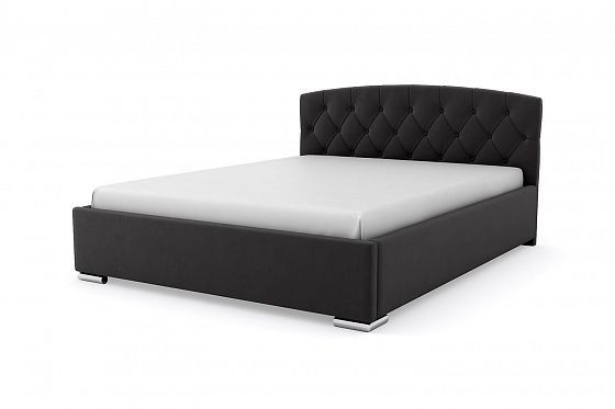 Кровать "Премьер" 1600 с ламелями - Кровать "Премьер" 1600 с ламелями, Цвет: Черный 035