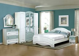 Модульная спальня "Венеция 4" с кроватью 1400*2000 мм