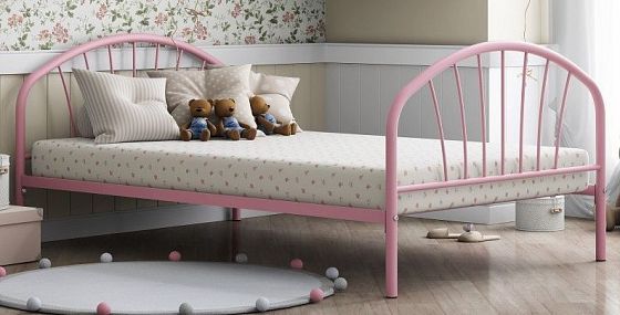 Кровать полутораспальная "Эвора" 120 - Розовый