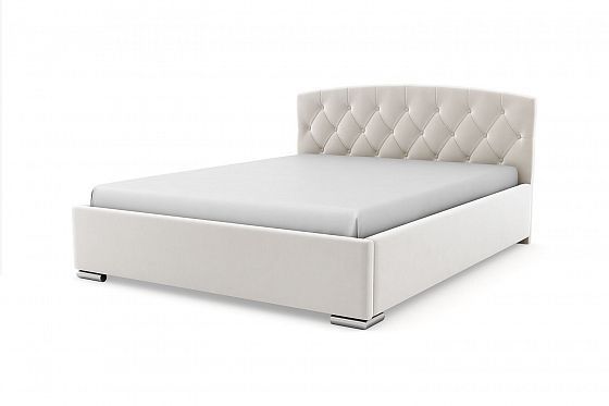 Кровать "Премьер" 1600 с ламелями - Кровать "Премьер" 1600 с ламелями, Цвет: Белый 002